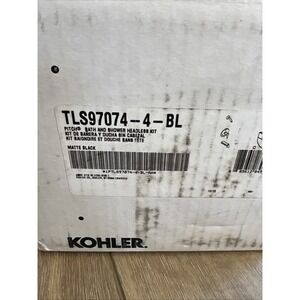 Kohler K-TLS97074-4-BL Pitch Tub Spout Shower Handle Faceplate Matte Black *READ